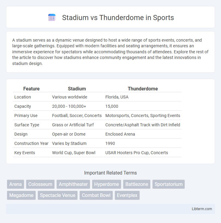 Thunderdome vs Stadium in Sports - What is The Difference?