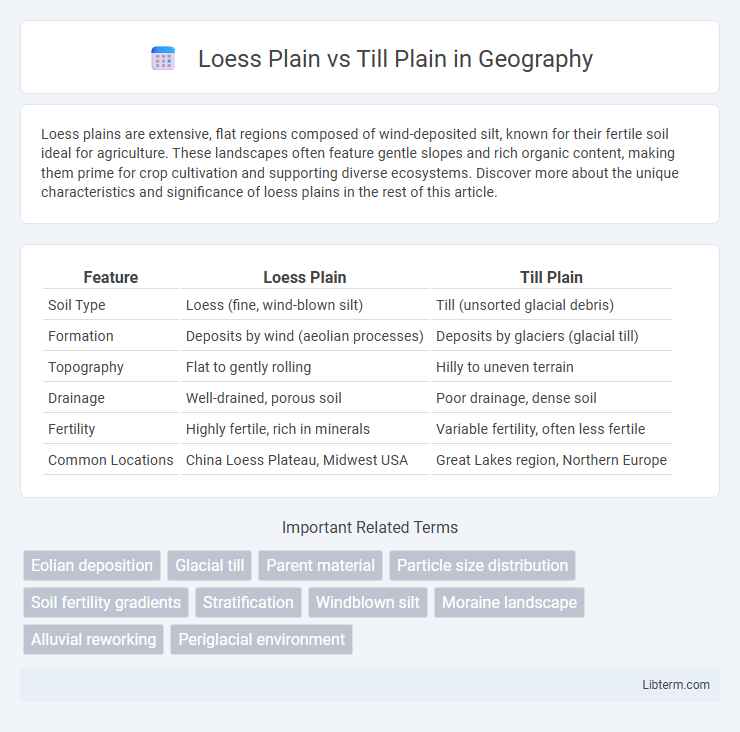 Till Plain vs Loess Plain in Geography - What is The Difference?