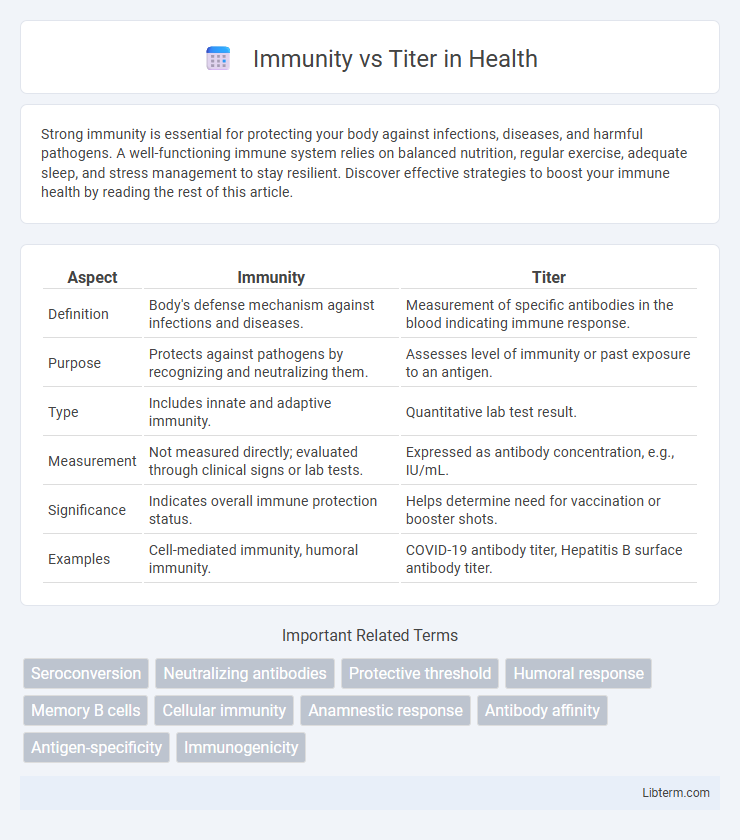 Titer vs Immunity in Health - What is The Difference?