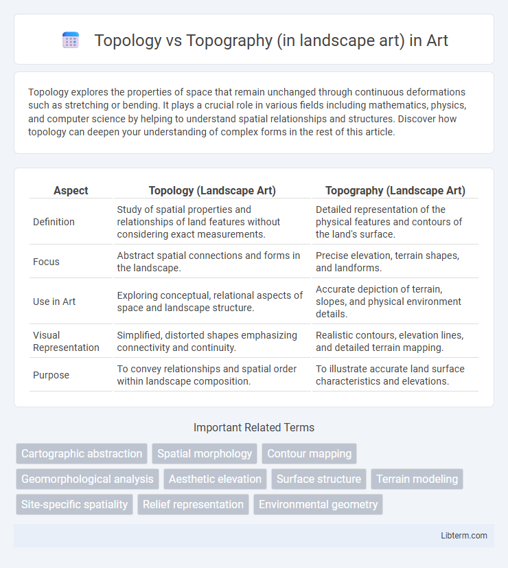 Topography (in landscape art) vs Topology in Art - What is The Difference?
