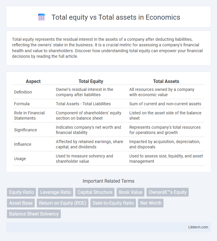 Total assets vs Total equity in Economics - What is The Difference?