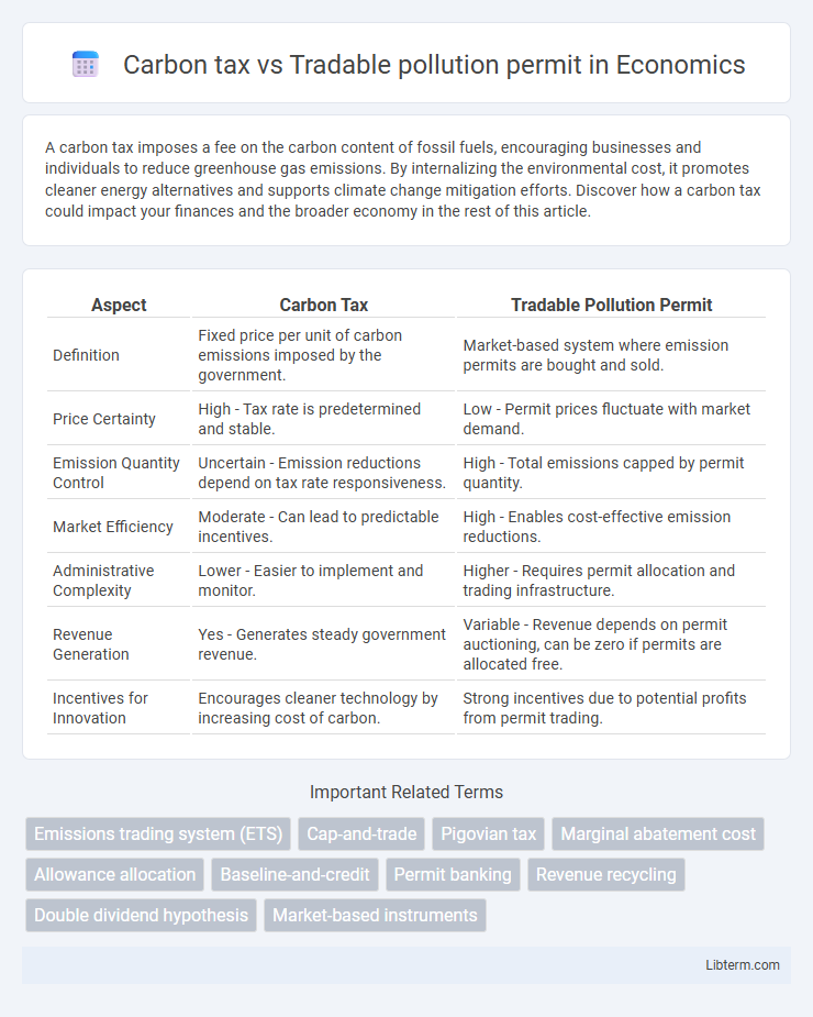 Tradable pollution permit vs Carbon tax in Economics - What is The Difference?