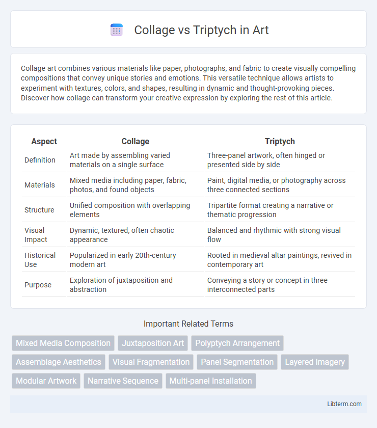 Triptych vs Collage in Art - What is The Difference?