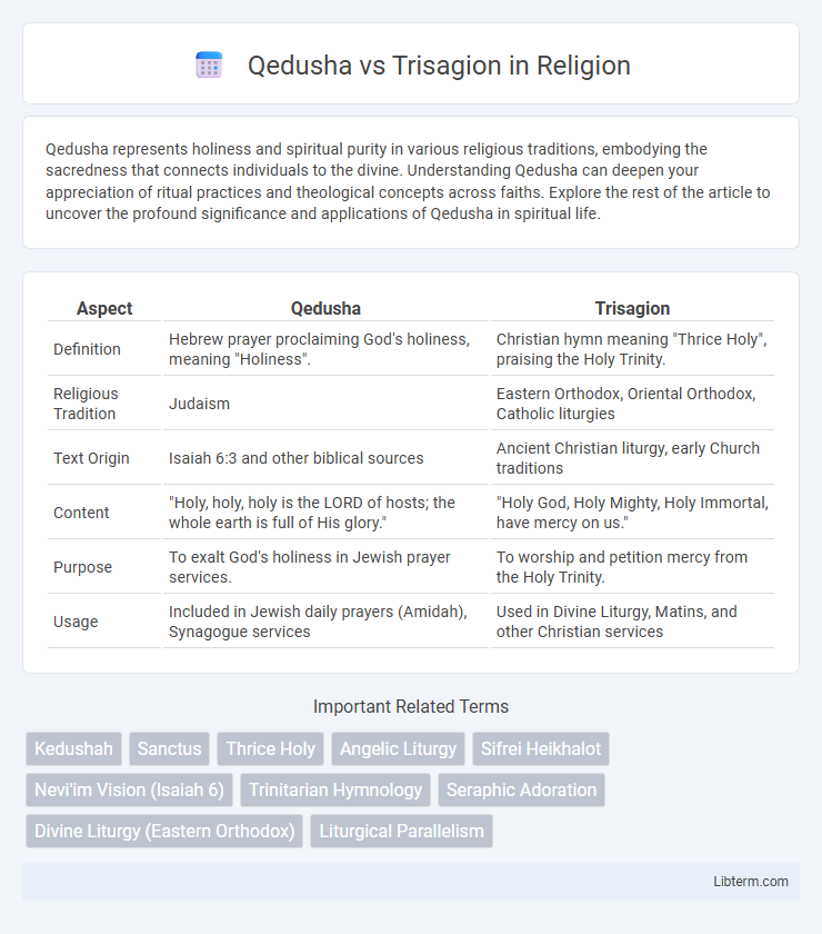 Trisagion vs Qedusha in Religion - What is The Difference?