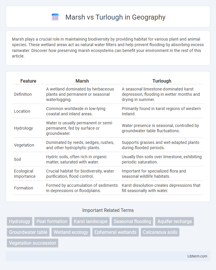 Turlough vs Marsh in Geography - What is The Difference?
