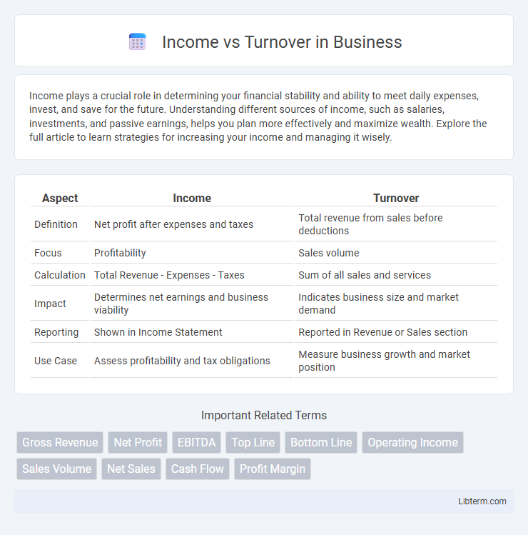 Turnover vs Income in Business - What is The Difference?