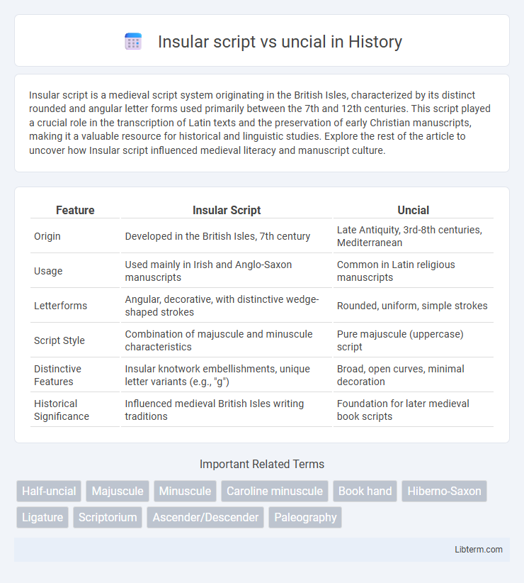 uncial vs Insular script in History - What is The Difference?