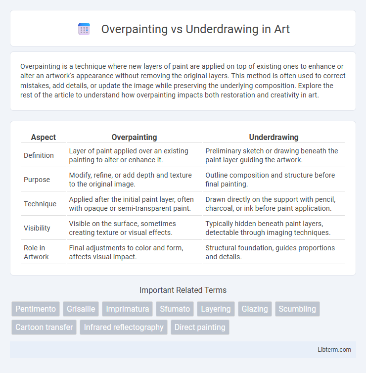 Underdrawing vs Overpainting in Art - What is The Difference?