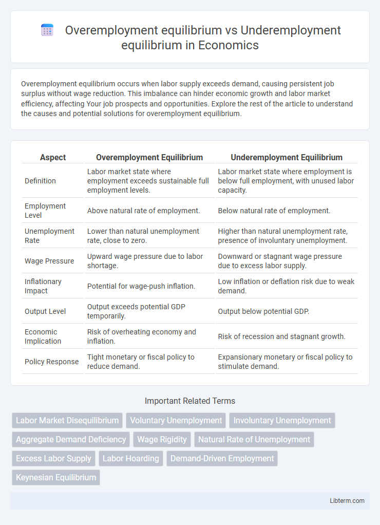 Underemployment equilibrium vs Overemployment equilibrium in Economics - What is The Difference?