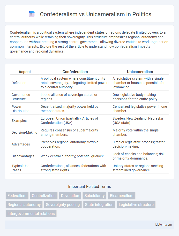 Unicameralism vs Confederalism in Politics - What is The Difference?