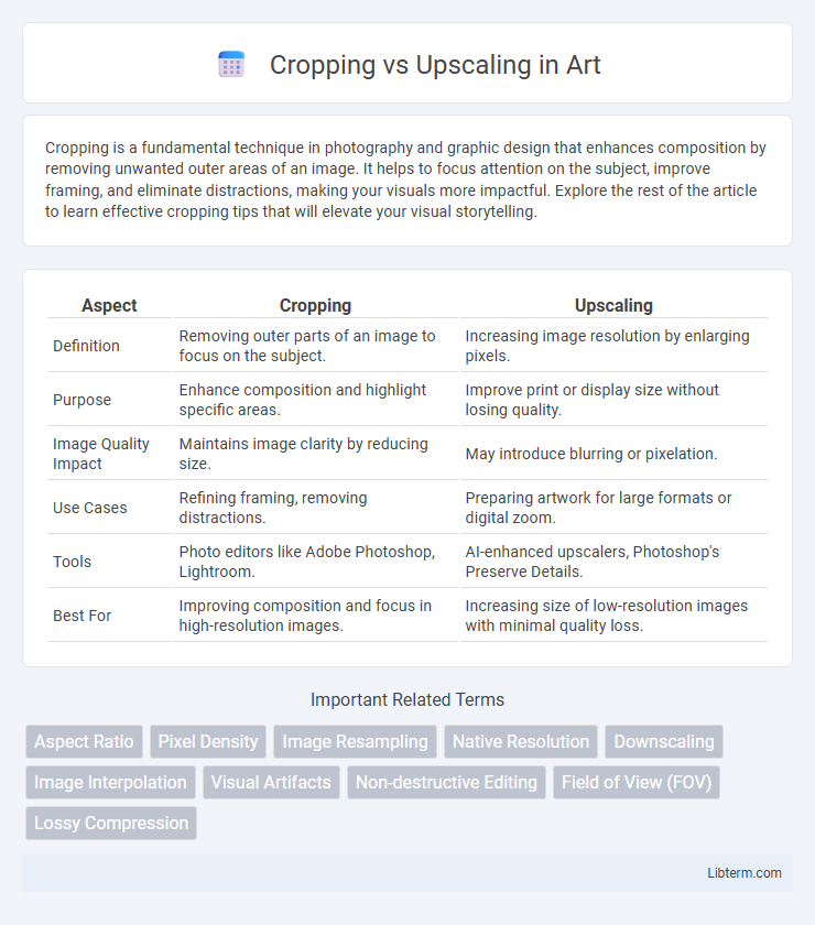 Upscaling vs Cropping in Art - What is The Difference?