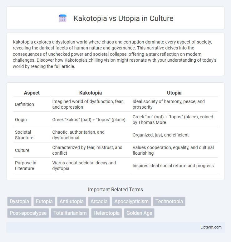 Utopia vs Kakotopia in Culture - What is The Difference?