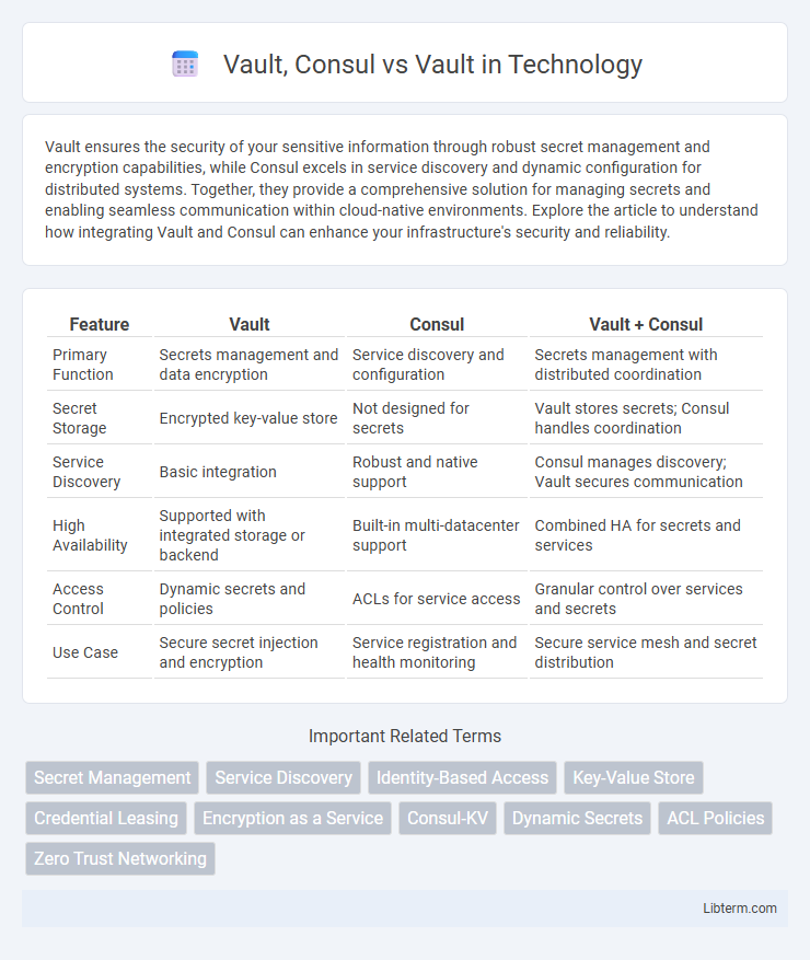 Vault vs Vault, Consul in Technology - What is The Difference?