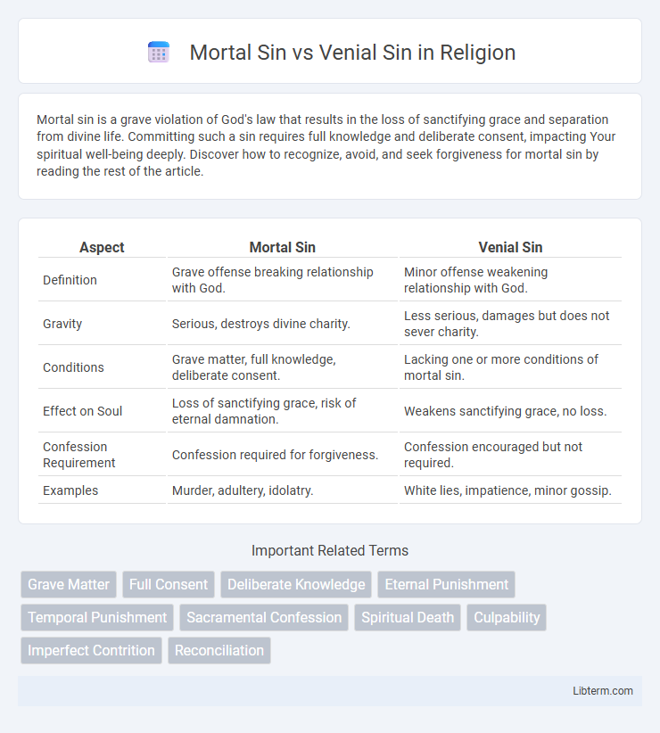 Venial Sin vs Mortal Sin in Religion - What is The Difference?