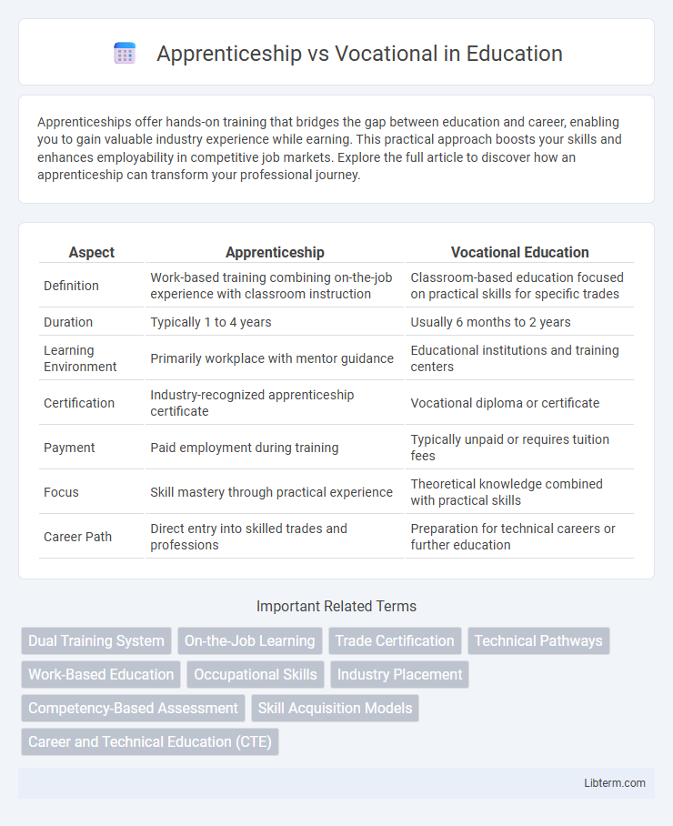 Vocational vs Apprenticeship in Education - What is The Difference?