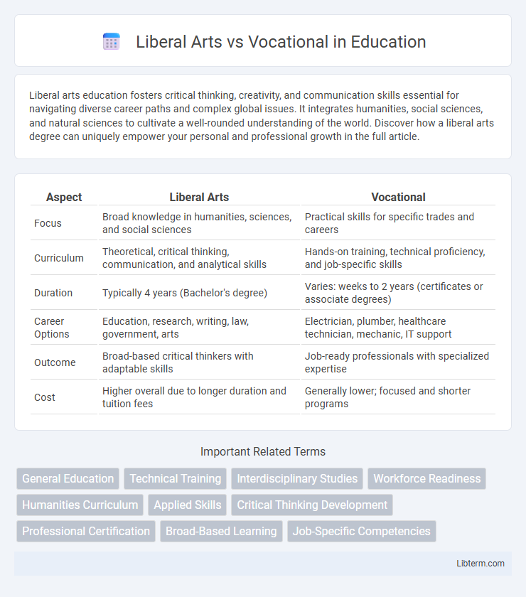 Vocational vs Liberal Arts in Education - What is The Difference?