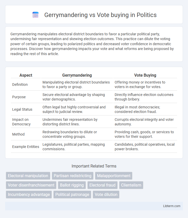 Vote buying vs Gerrymandering in Politics - What is The Difference?