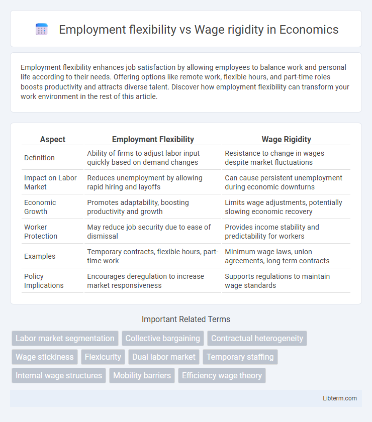 Wage rigidity vs Employment flexibility in Economics - What is The Difference?