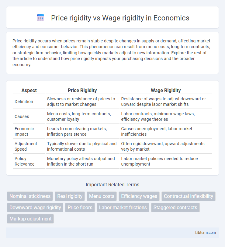 Wage rigidity vs Price rigidity in Economics - What is The Difference?