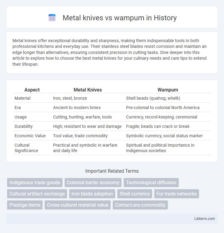 wampum vs Metal knives in History - What is The Difference?