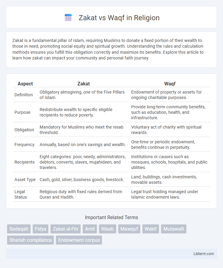 Waqf vs Zakat in Religion - What is The Difference?