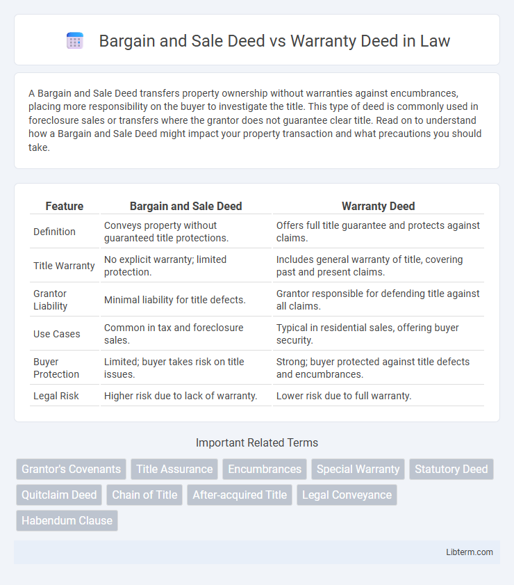 Warranty Deed vs Bargain and Sale Deed in Law - What is The Difference?