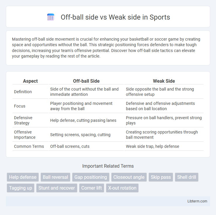 Weak side vs Off-ball side in Sports - What is The Difference?