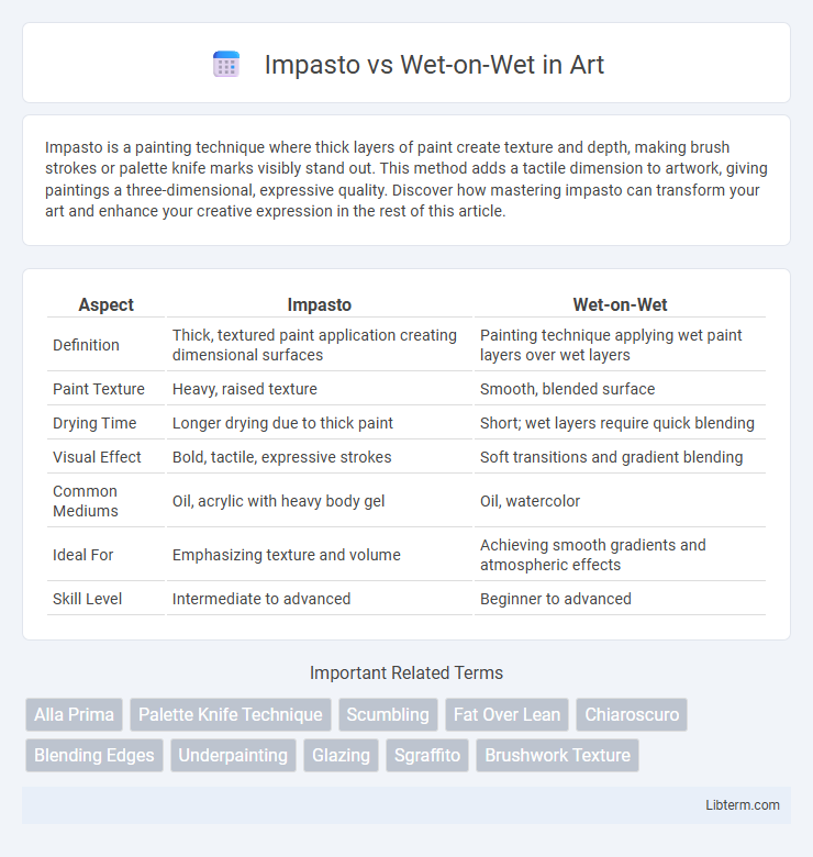 Wet-on-Wet vs Impasto in Art - What is The Difference?