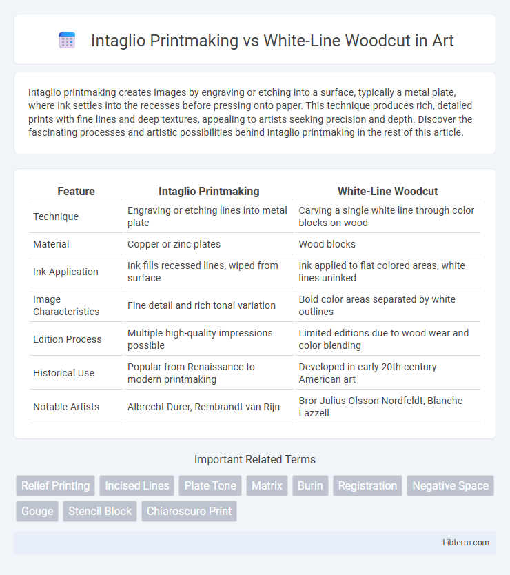 White-Line Woodcut vs Intaglio Printmaking in Art - What is The Difference?