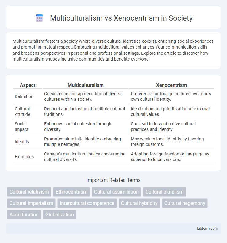 Xenocentrism vs Multiculturalism in Society - What is The Difference?