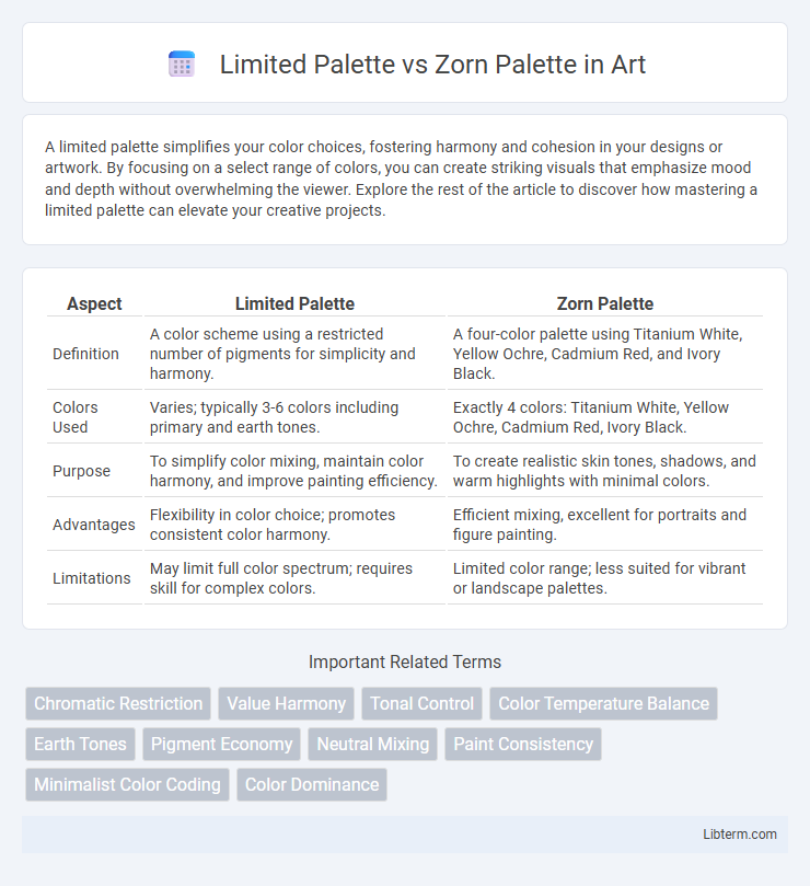 Zorn Palette vs Limited Palette in Art - What is The Difference?