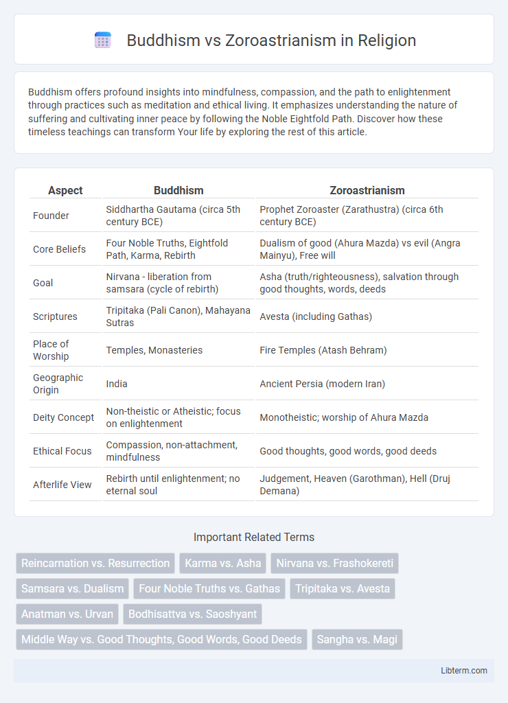 Zoroastrianism vs Buddhism in Religion - What is The Difference?