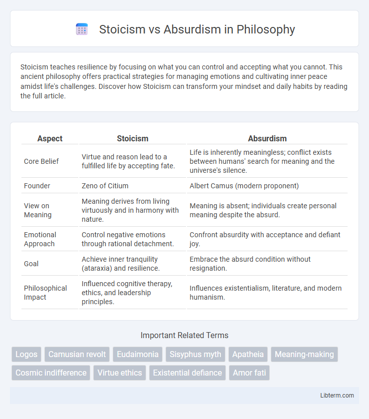 Absurdism vs Stoicism in Philosophy - What is The Difference?