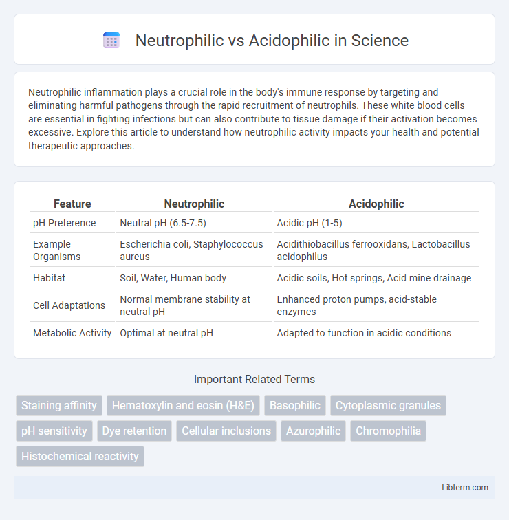 Acidophilic vs Neutrophilic in Science - What is The Difference?