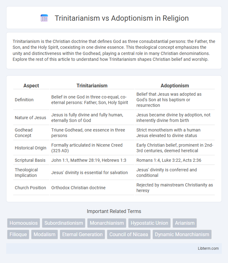 Adoptionism vs Trinitarianism in Religion - What is The Difference?