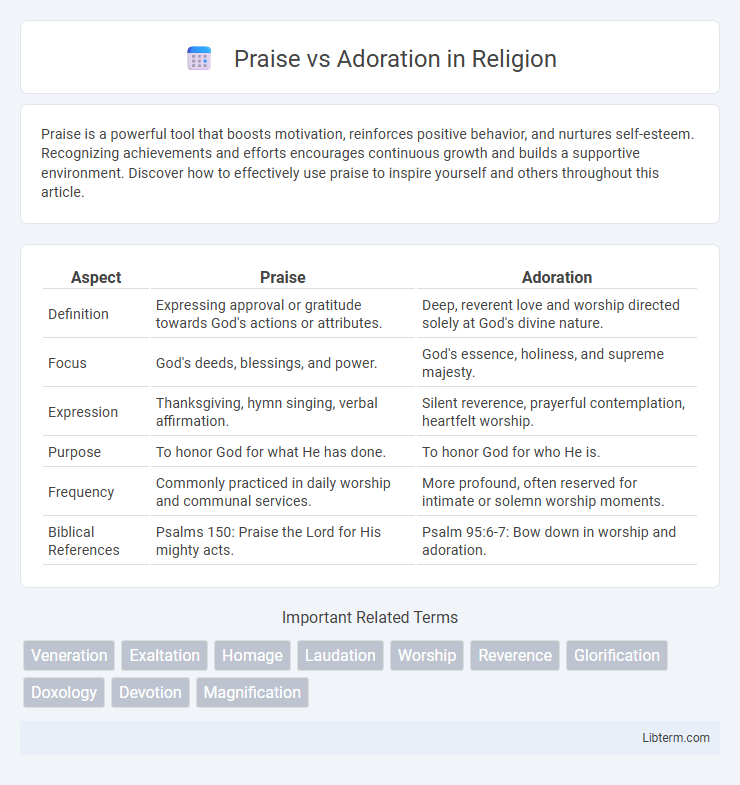 Adoration vs Praise in Religion - What is The Difference?