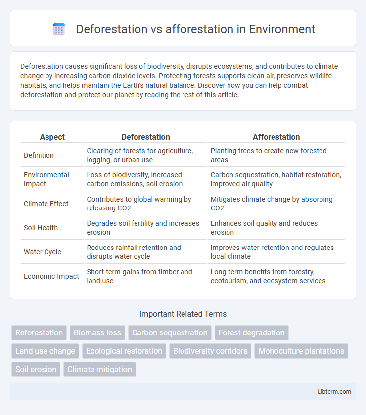 afforestation vs Deforestation in Environment - What is The Difference?