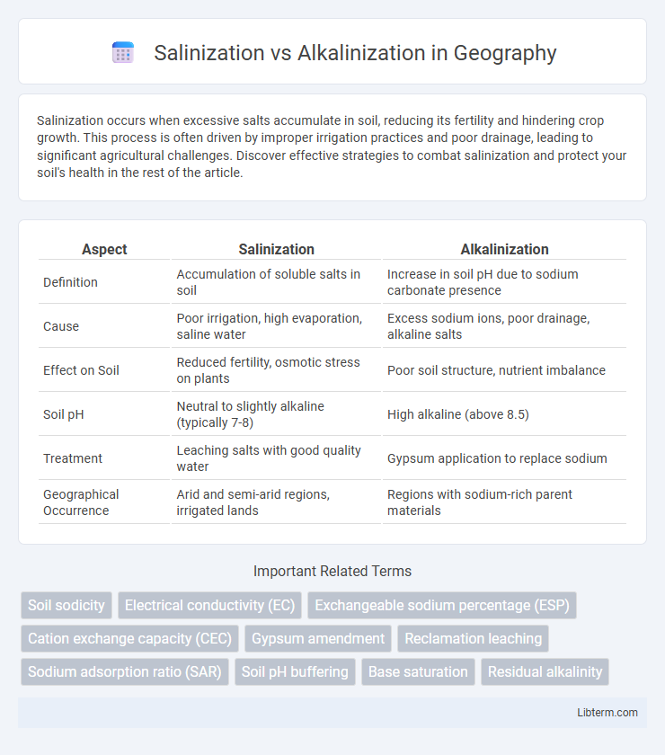 Alkalinization vs Salinization in Geography - What is The Difference?