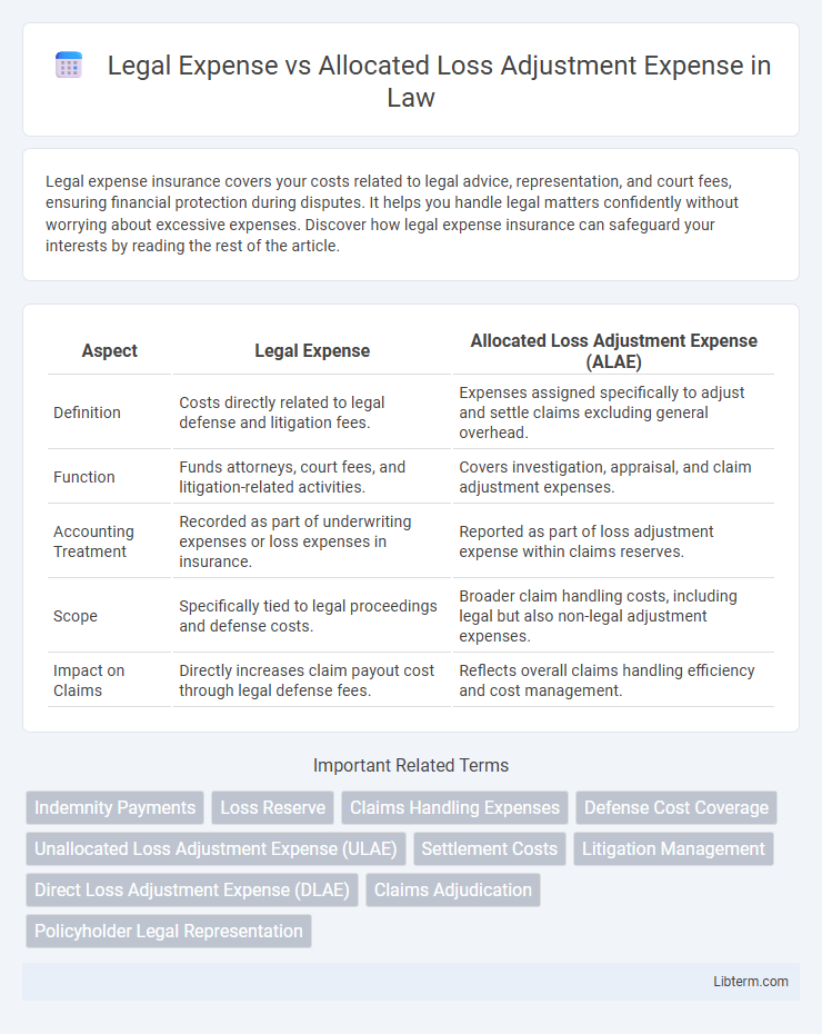 Allocated Loss Adjustment Expense vs Legal Expense in Law - What is The Difference?