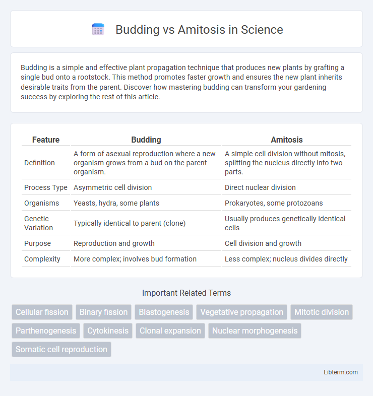 Amitosis vs Budding in Science - What is The Difference?