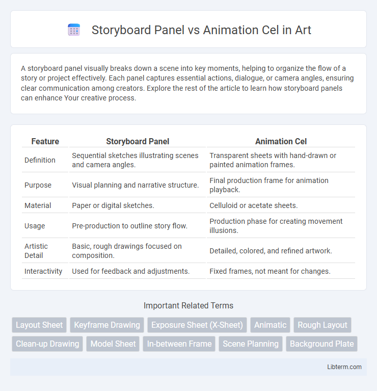Animation Cel vs Storyboard Panel in Art - What is The Difference?