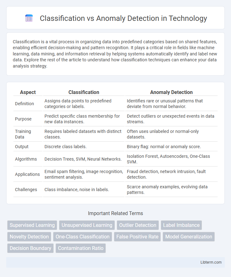 Anomaly Detection vs Classification in Technology - What is The Difference?