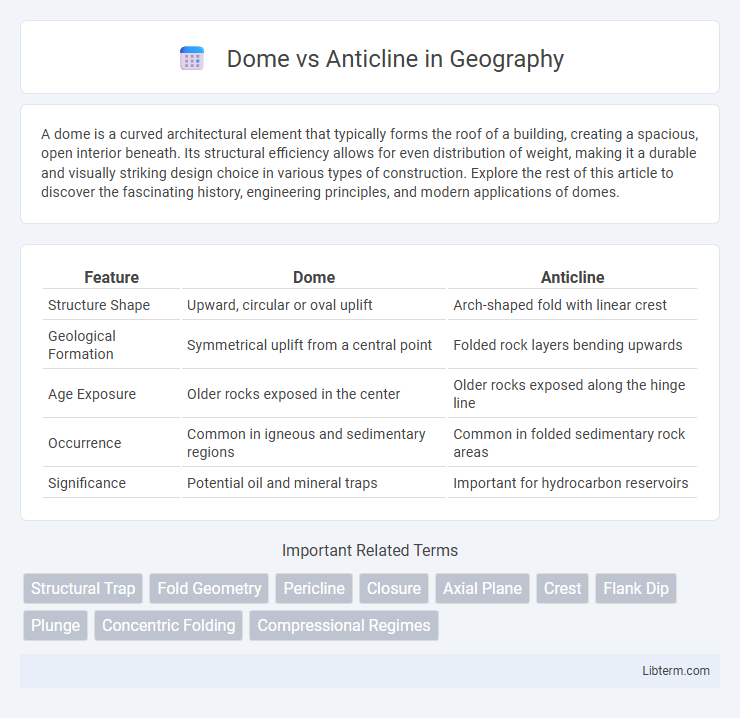 Anticline vs Dome in Geography - What is The Difference?