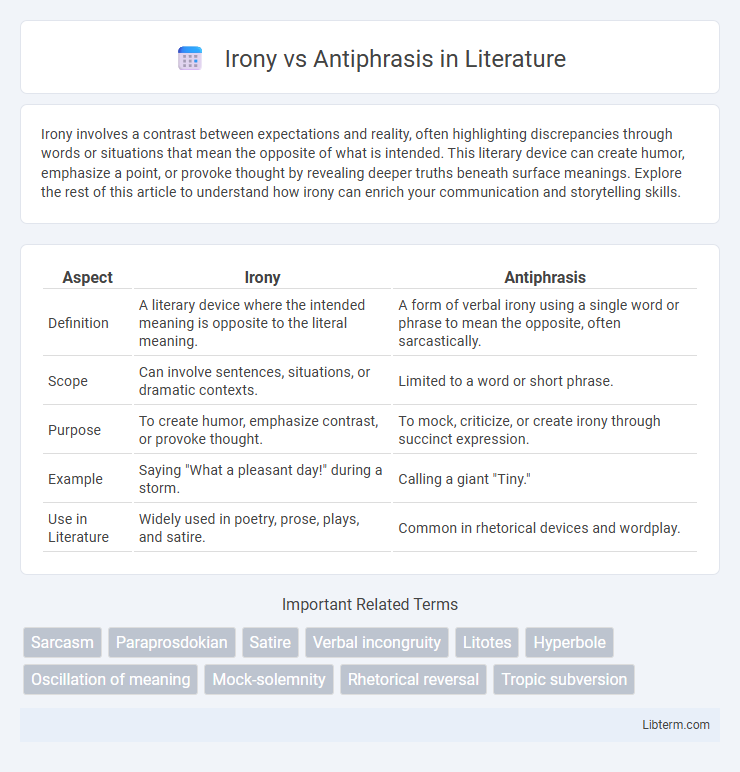 Antiphrasis vs Irony in Literature - What is The Difference?