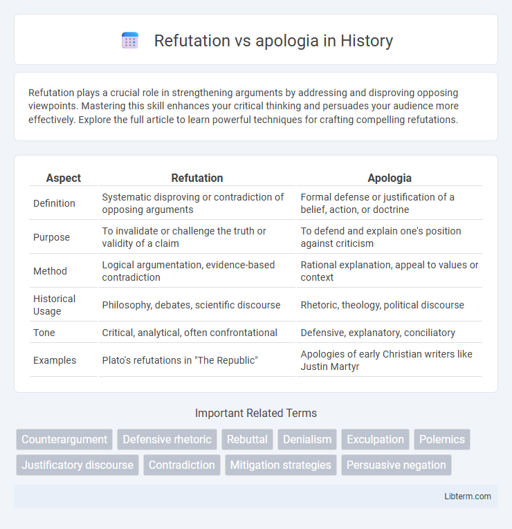 apologia vs Refutation in History - What is The Difference?