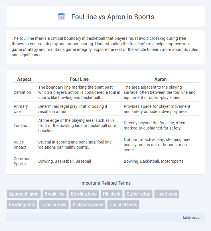 Apron vs Foul line in Sports - What is The Difference?