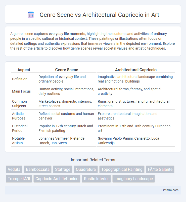 Architectural Capriccio vs Genre Scene in Art - What is The Difference?