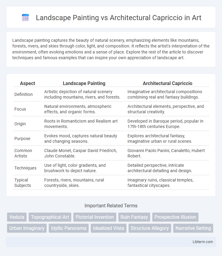 Architectural Capriccio vs Landscape Painting in Art - What is The Difference?
