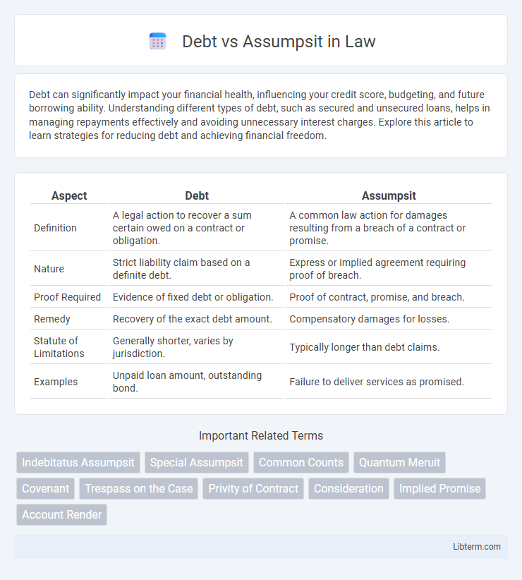 Assumpsit vs Debt in Law - What is The Difference?