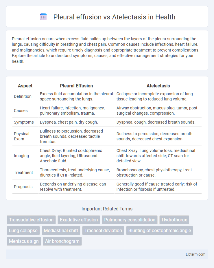 Atelectasis vs Pleural effusion in Health - What is The Difference?